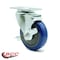 Service Caster 4 Inch Blue Polyurethane Wheel Swivel Top Plate Caster with Brake SCC-20S414-PPUB-BLUE-TLB-TP3 - alternate 5